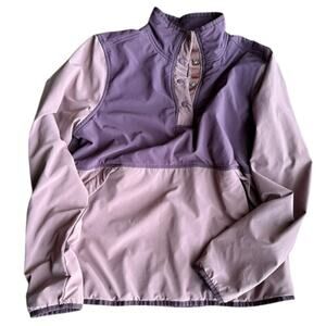 The North Face Womens Jacket Large Mauve/Purple Long Sleeve Snap Mountain Jacket
